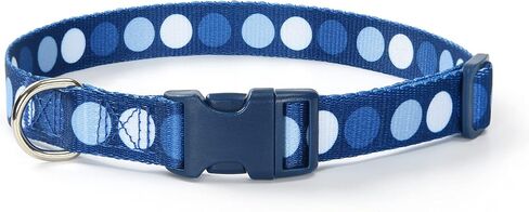 Mile High Life Dog Collar | Cute Puppy Collars | Lightweight Girl Dog Collar | Soft Boy Dog Collars | w Geometric Plaid Wave Line Pattern (White Plaid, Small) in Saudi Arabia