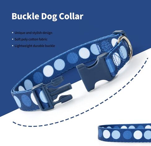 Mile High Life Dog Collar | Cute Puppy Collars | Lightweight Girl Dog Collar | Soft Boy Dog Collars | w Geometric Plaid Wave Line Pattern (White Plaid, Small) in Saudi Arabia