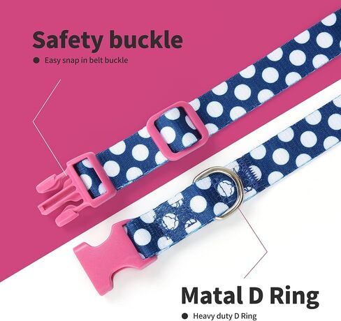 Mile High Life Dog Collar | Cute Puppy Collars | Lightweight Girl Dog Collar | Soft Boy Dog Collars | w Geometric Plaid Wave Line Pattern (White Plaid, Small) in Kuwait