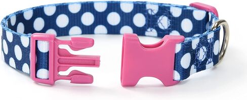 Mile High Life Dog Collar | Cute Puppy Collars | Lightweight Girl Dog Collar | Soft Boy Dog Collars | w Geometric Plaid Wave Line Pattern (White Plaid, Small) in Kuwait