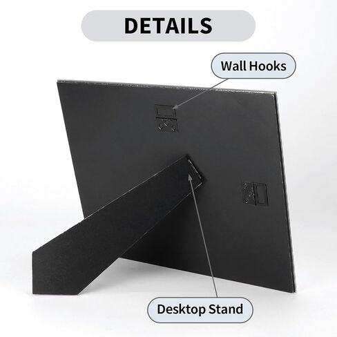 ZBEIVAN Vanity Mirror with Silver Powder, 13"x10.6" Makeup Mirror for Wall Hanging or Desk Standing, Glass Rectangle Frameless Mirror for Bedroom, Living Room in Kuwait