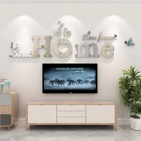 M ACHHome ديكور مرايا أكريليك ديكور الحائط علامات المنزل ملصقات الحائط كبيرة ديكورات الحائط لغرفة النوم غرفة المعيشة ملصقات الحائط in Saudi Arabia