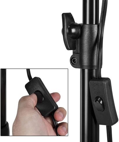 CLAR 2-Light SoftBox Kit, Fluorescent Lamps 5500K Bulbs, Stands & Carrying Case - Continuous Cool Lights in Kuwait