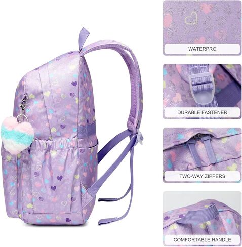 Caran·Y Kid Backpack Girl and Boy Lightweight, Spacious, Waterproof School Classic Bag Large Size Light Weight Have Gift Package Aqua Blue Suitable For Ages 6+ And Above in Saudi Arabia