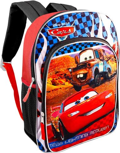 Disney Cars Backpack School Set for Boys Kids ~ Bundle with Deluxe 16 Inch Cars Lightning McQueen School Bag, 350+ Stickers, and More (Disney Cars School Supplies) in Saudi Arabia