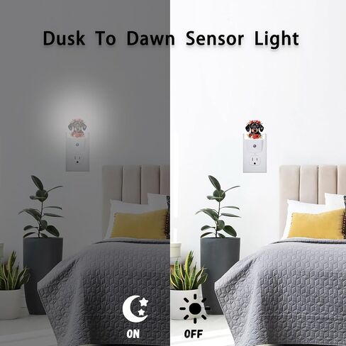 Abstract Pink Floral Watercolor Night Lights Plug into Wall for Girls Boys Room,Night Light LED Lamp Dusk to Dawn Sensor Round Lamp for Bedroom Bathroom Hallway Home Wall Decor Nightlight in Saudi Arabia
