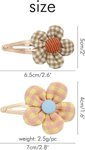 انزوني 12 زوج/24 عبوة مشابك شعر معدنية ذهبية مع مشابك شعر على شكل زهرة عباد الشمس، اكسسوارات شعر للبنات الصغار والمراهقين in Kuwait