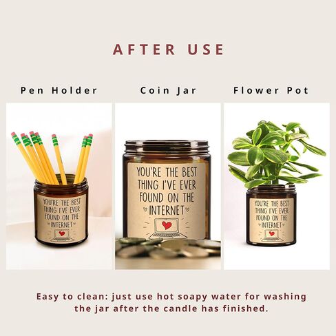 Gifts for Boyfriend, Girlfriend, Husband, Wife - Couples Gifts - Mothers Day Gifts for Wife from Husband - Anniversary Birthday Gifts for Women, Men - Romantic Gifts for Him, Her - Scented Candle in Kuwait