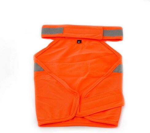 2PET سترة صيد للكلاب وسترة عاكسة للسلامة - تستخدم للرؤية العالية - تحمي الحيوانات الأليفة من السيارات وحوادث الصيد في كل من البيئات الحضرية والريفية - برتقالي مشع صغير in Kuwait