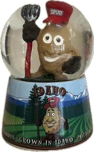 Idaho Snow Globe with The Famous Grown in Idaho Potatoes 65mm in Saudi Arabia