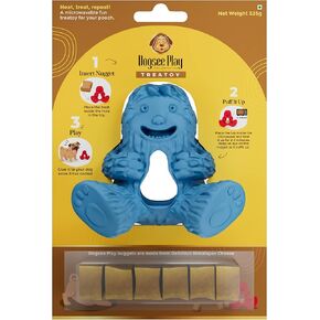 Dogsee Play Treatoy | Long-Lasting Chew Toy for Dog | Fun & Safe Playtime | Puffy Nugget Treat | Helps in Cleaning Teeth, Fight Plaque, Tartar and Keeps Breath Fresh - Green in Kuwait
