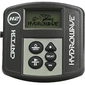 HydroWave H2 Electronic Fishing Call Package for Boats - Catfish Edition - Shock and Water Resistant with 9 Sound Patterns - Stimulate a Feeding Frenzy and Attract More Fish Black