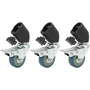 070 3 Light Stand Swivel Wheels, Studio Swivel Wheels, Photography C Stand Swivel Wheels with Brake, for Light Mounts, Photography Tripods, Video Recording, Etc. in Kuwait