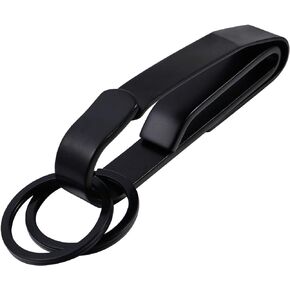 Giliglue Black Tactical Key Ring Holder Key Holder for Belt Duty Belt Key Holder Belt Clips for Police and Fire Agencies Double Side Quick Release Key Clip with Detachable Keyring Accessory(1.8 Inch) in Kuwait