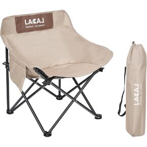 Portable Camping Chair, Outdoor Folding Chair, Oxford cloth Backpacking Chair with Aluminum Frame,264lbs Support,No Installation Required(Black,1 Pack) in Kuwait