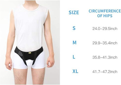 Tenbon حزام فتق تروس للفتق الأربي أو الرياضي الفردي/المزدوج، دعامة دعم الفتق للرجال للنساء، حزام التعافي لتخفيف الألم مع وسادتين ضغط قابلتين للإزالة، مادة مريحة in Kuwait