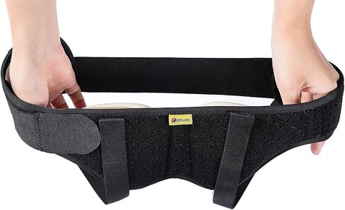 Tenbon حزام فتق تروس للفتق الأربي أو الرياضي الفردي/المزدوج، دعامة دعم الفتق للرجال للنساء، حزام التعافي لتخفيف الألم مع وسادتين ضغط قابلتين للإزالة، مادة مريحة in Kuwait