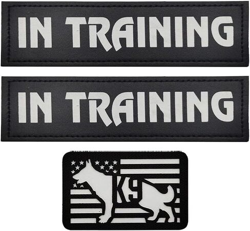 3PCS AliPlus Reflective Dog Patches K9 Patch Removable Hook Loop Patch for Dog Vest Harness Service Dog in Training（Best Friend） in Saudi Arabia