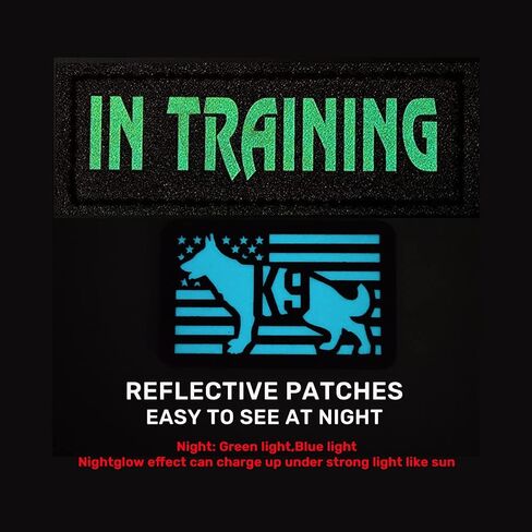3PCS AliPlus Reflective Dog Patches K9 Patch Removable Hook Loop Patch for Dog Vest Harness Service Dog in Training（Best Friend） in Saudi Arabia