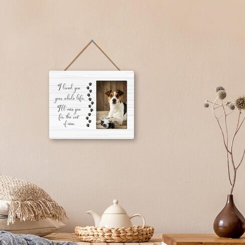 huester Pet Memorial Picture Frame, Dog Memorial Picture Frame, Dog Frames for Pictures Memorial, Dog Memorial Gifts for Loss of Dog, Pet Memorial Gifts Photo Frame 4 x 6 in Saudi Arabia
