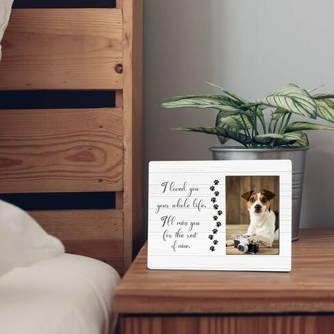 huester Pet Memorial Picture Frame, Dog Memorial Picture Frame, Dog Frames for Pictures Memorial, Dog Memorial Gifts for Loss of Dog, Pet Memorial Gifts Photo Frame 4 x 6 in Saudi Arabia