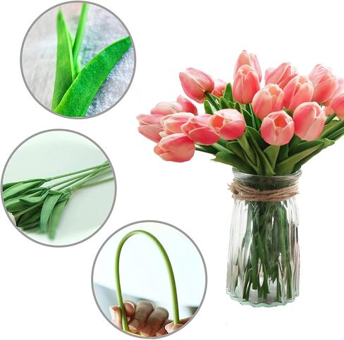 KOILLUXU الزهور الاصطناعية 30pcs باقة 14 "طويل القامة الزنبق الحقيقي اللمس، الأبيض بو زهور الزنبق وهمية لترتيب حفل زفاف أو عيد الفصح الربيع المنزل محور غرفة الطعام طاولة المكتب الديكور in Kuwait
