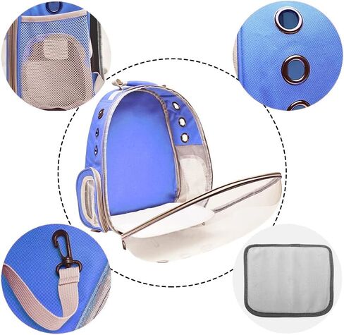 Animal Carrier Backpacks,Transparent Space Capsule Bubble Pet Backpack Bag for Small Dogs Cats Airline Approved Travel Carrier in Saudi Arabia