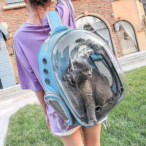 Animal Carrier Backpacks,Transparent Space Capsule Bubble Pet Backpack Bag for Small Dogs Cats Airline Approved Travel Carrier in Saudi Arabia