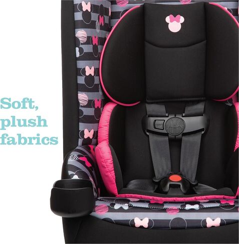 مقعد سيارة ديزني بيبي جيف 2 في 1 قابل للتحويل، مواجه للخلف 5-40 رطلاً ومواجه للأمام 22-65 رطلاً، خطوط ميني in Kuwait