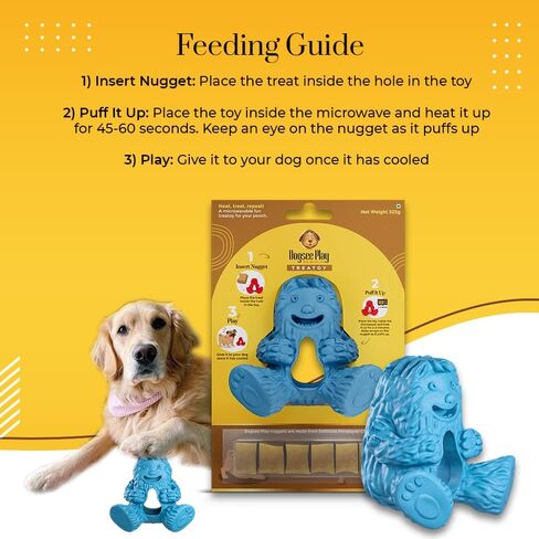 Dogsee Play Treatoy | Long-Lasting Chew Toy for Dog | Fun & Safe Playtime | Puffy Nugget Treat | Helps in Cleaning Teeth, Fight Plaque, Tartar and Keeps Breath Fresh - Green in Kuwait
