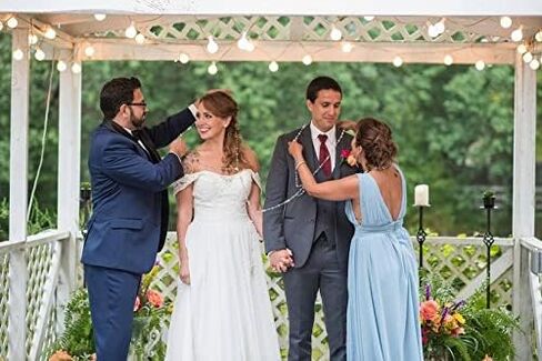 لاسو الزفاف بالكريستال - لازو دي بودا - مسبحة كبيرة الحجم مع صليب لحفل الزفاف - حبل وحدة الزفاف التقليدي - هدية الزفاف (ذهبي) in Kuwait