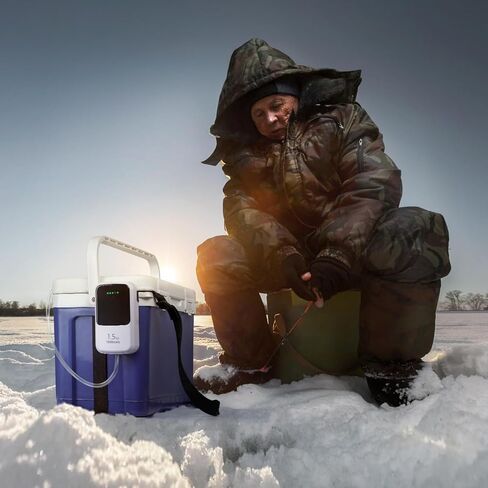 Ghosthorn USB Rechargeable Lithium Battery Powered Aquarium Air Pump with Super Quiet Structure, Portable Live Bait Aerator for Bubble Box Minnow Bucket, Outdoor-Fishing Power Outages and Emergency in Kuwait