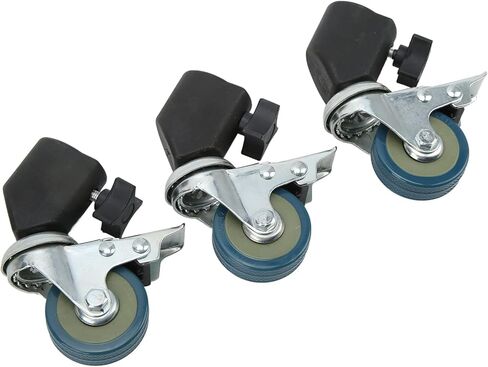070 3 Light Stand Swivel Wheels, Studio Swivel Wheels, Photography C Stand Swivel Wheels with Brake, for Light Mounts, Photography Tripods, Video Recording, Etc. in Kuwait