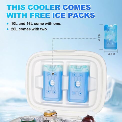 مبرد محمول معزول من بي فيرست، سعة 16/27 كيو تي، صندوق ثلج خفيف الوزن، مبرد ثلج لمدة 3 أيام، مبرد صلب للشواء والشاطئ والتخييم والنزهة in Kuwait