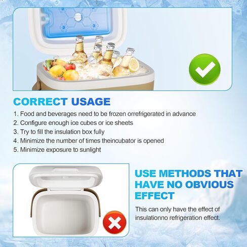 مبرد محمول معزول من بي فيرست، سعة 16/27 كيو تي، صندوق ثلج خفيف الوزن، مبرد ثلج لمدة 3 أيام، مبرد صلب للشواء والشاطئ والتخييم والنزهة in Kuwait