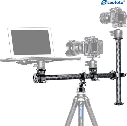 Leofoto HC-32 Horizontal Carbon Fiber Stereo 2 Camera Mount Column CF HC-32 Horizontal Carbon Fiber Tiltable Center Column Kit Stereo 2 Camera Mounts in Saudi Arabia