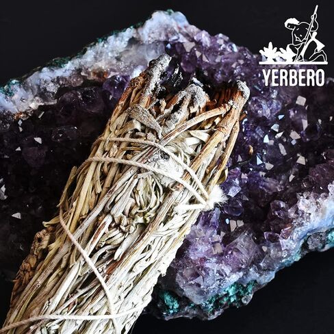 1 Premium 4'' White Sage Smudging Sticks | California White Sage | Salvia | 1 Hand Tied for Home Spiritual Blessing Positive Energy Harmony & Meditation. (Dragon's Blood) in Kuwait