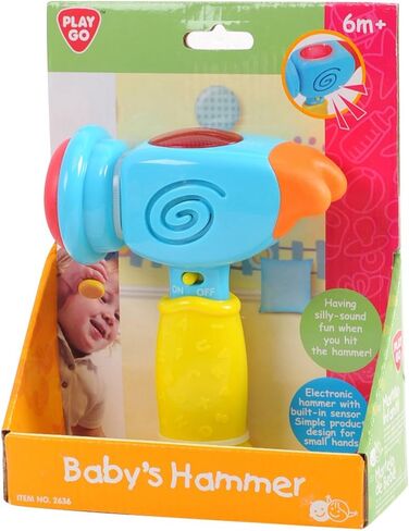 PlayGo Light & Musical Baby's Hammer Pounding Toy for 6 Months & Up | Multi-Function Infant Funny Toy, 2636 in Saudi Arabia