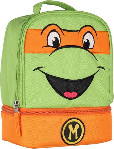 Teenage Mutant Ninja Turtles TMNT All Turtles Dual Compartment Lunch Box (Michelangelo) in Saudi Arabia