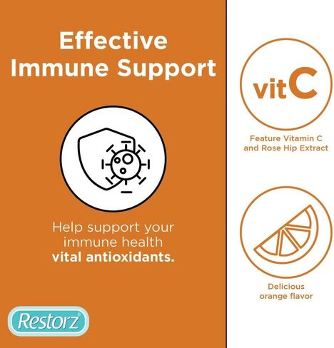 Immune Support Gummies with Vitamin C & Rose Hip Extract (144 Total Gummies, 12-Pack, 12 Per Pouch) - Wellness Chews with Antioxidants/Fresh Soft Tasty Chewables/Vegan & Gluten Free in Kuwait