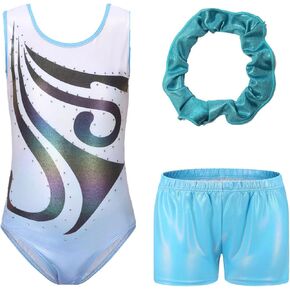 Blaward Gymnastics Leotards for Girls Kids Teens Athletics Leotards with Tumbling Dance Shorts Sparkly Unitards Biketards in Saudi Arabia