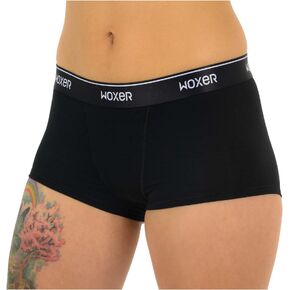 Woxer Womens Boxer Briefs Underwear, Bold Ultra Short Boyshorts Panties Soft Anti-Chafing, No Roll Inseam