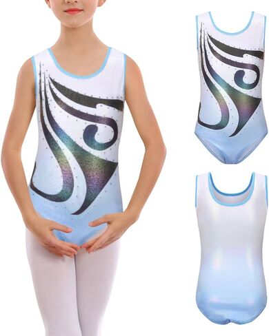 Blaward Gymnastics Leotards for Girls Kids Teens Athletics Leotards with Tumbling Dance Shorts Sparkly Unitards Biketards in Kuwait