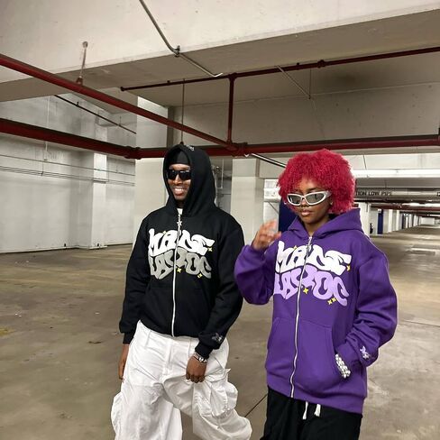 ZFOFLIK Star Hoodie Y2k Zip Up Hoodie Men Star Sweater Women Oversized Sweatshirt Harajuku Punk Streetwear Hoodie in Saudi Arabia