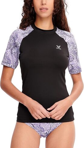 ADOREISM Women's Rash Guard Short Sleeve UPF 50+ Quick-Dry Swim Shirt Women in Kuwait