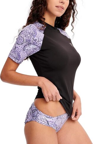 ADOREISM Women's Rash Guard Short Sleeve UPF 50+ Quick-Dry Swim Shirt Women in Kuwait