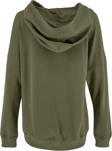 Yuccalley Women's Long Sleeve Fashion Pocket Hoodies Casual Pullover Tops in Saudi Arabia