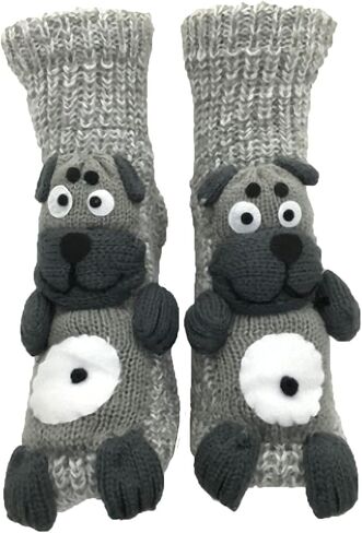 Ulalaza Non-slip Household Floor Socks Knit Sweater Casual Socks Slippers Socks for Women in Kuwait