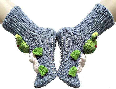 Ulalaza Non-slip Household Floor Socks Knit Sweater Casual Socks Slippers Socks for Women in Kuwait