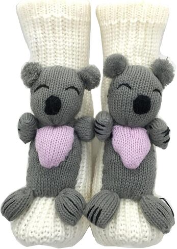 Ulalaza Non-slip Household Floor Socks Knit Sweater Casual Socks Slippers Socks for Women in Kuwait